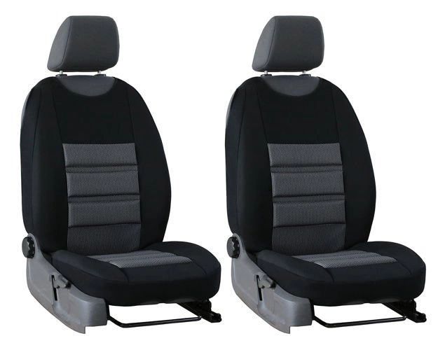 2x Husa matlasata pe scaunul din fata VIP ERGONOMIC MODELUL 2, culoare negru